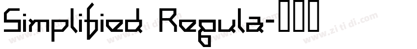Simplified Regula字体转换